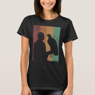 Camiseta Ornitologia Observador de Aves Falcão Falcão Caça 