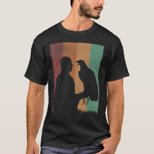 Camiseta Ornitologia Observador de Aves Falcão Falcão Caça 