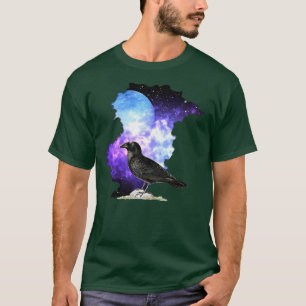 Camiseta Ornitologia Raven e Night Moon Blackbird606
