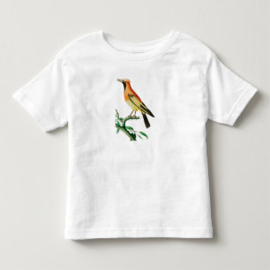 Camiseta Ornitológica do Bebê - Pássaro Feliz