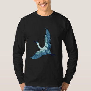 Camiseta Ornitólogo de Voo de Heronário Voador Azul excelen