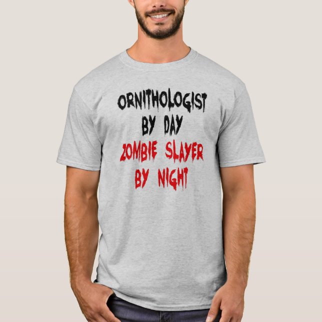 Camiseta Ornitólogo Zombie Slayer (Frente)