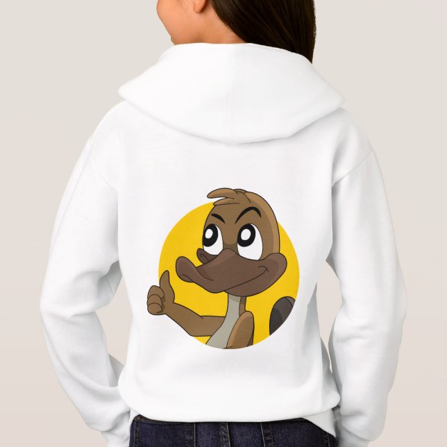 Camiseta ornitorrinco dando joinha   (Verso)