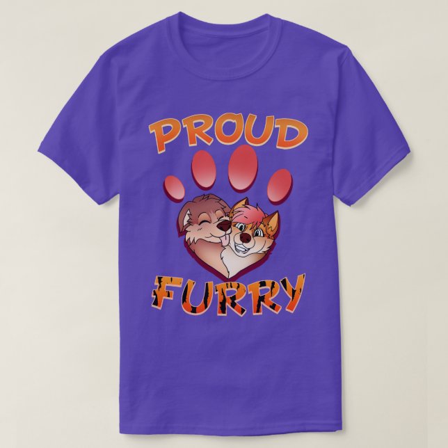 Camiseta Ororgulho-me de Furries retrata o Fandom 9 (Frente do Design)