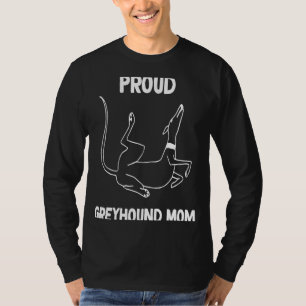 Camiseta Ororgulhosa mãe de Greyhound Roaching 1