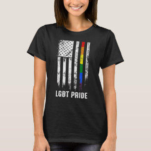Camiseta Ororgulhoso Dos Eua Bandeira Americana Gay Lgbtq L