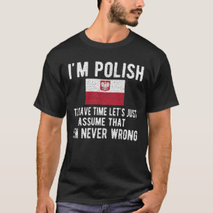 Camiseta Ororgulhoso Polônia de Patrimônio Polonês Raízes B
