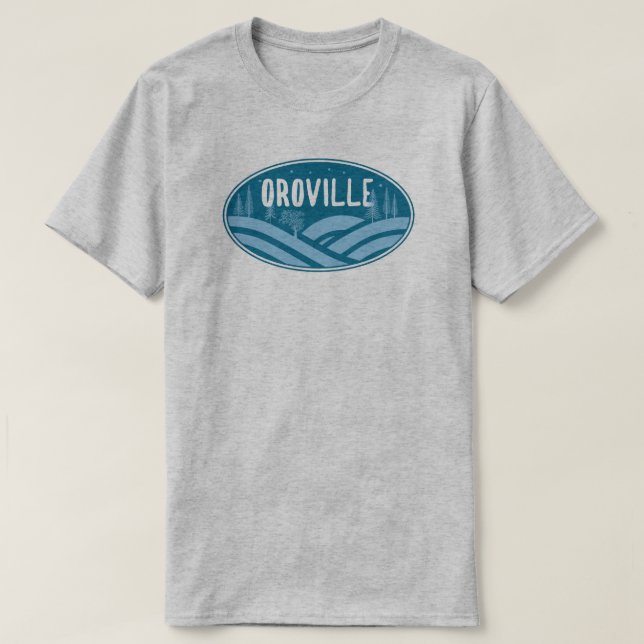 Camiseta Oroville Califórnia ao ar livre (Frente do Design)
