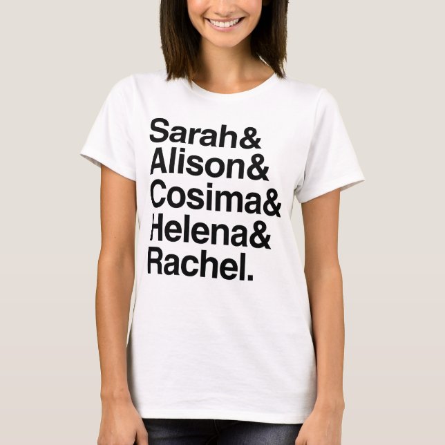 Camiseta Orphan Black | Helvetica Design (Frente)