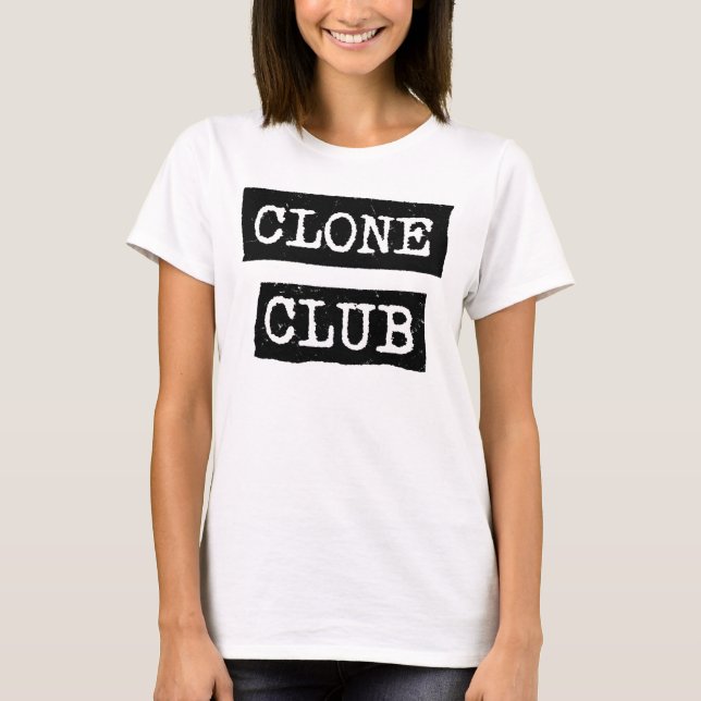 Camiseta Orphan Black | Tipografia do Clone Club (Frente)