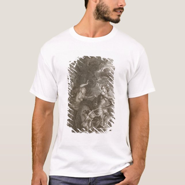 Camiseta Orpheus, Eurídice de condução fora do inferno, (Frente)