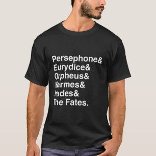 Camiseta Orpheus Eurydice Hadestown Teatro Musical da Broad