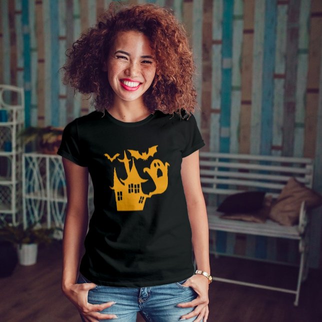 Camiseta Orquestra de Halloween Laranja (Criador carregado)