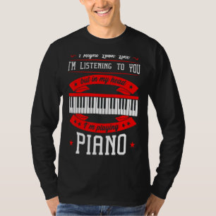 Camiseta Orquestra de Pianista Clássica de Piano Instrument