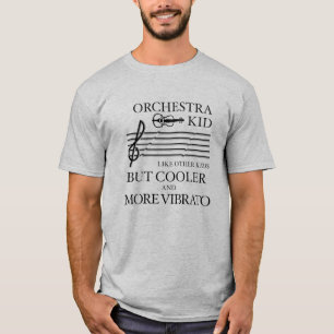 Camiseta Orquestra infantil mais fria e mais vibrato