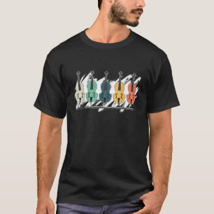 Camiseta Orquestra Musical de Instrumento Cello Cellista C