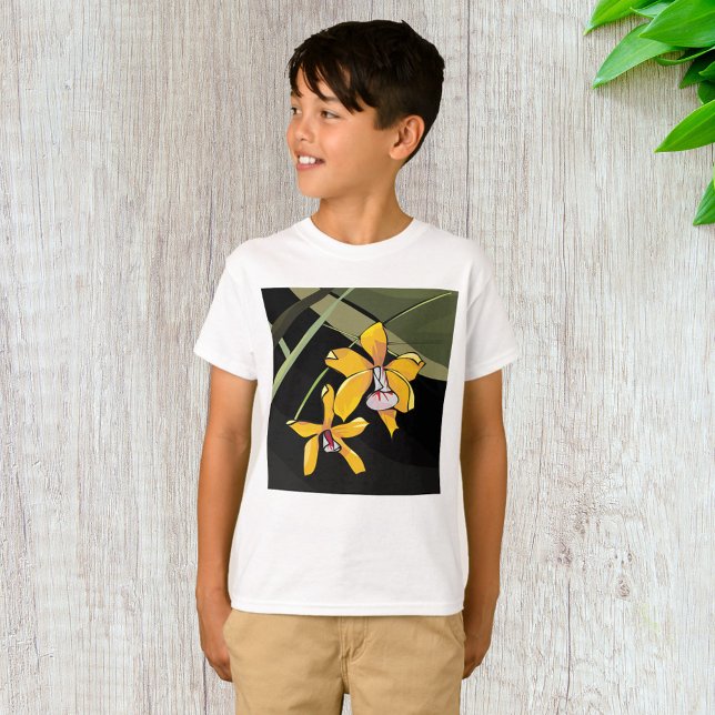 Camiseta Orquídea Amarelo - Tropical Botânica (Criador carregado)