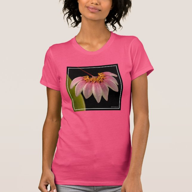 Camiseta Orquídea cor-de-rosa tropical (Frente)