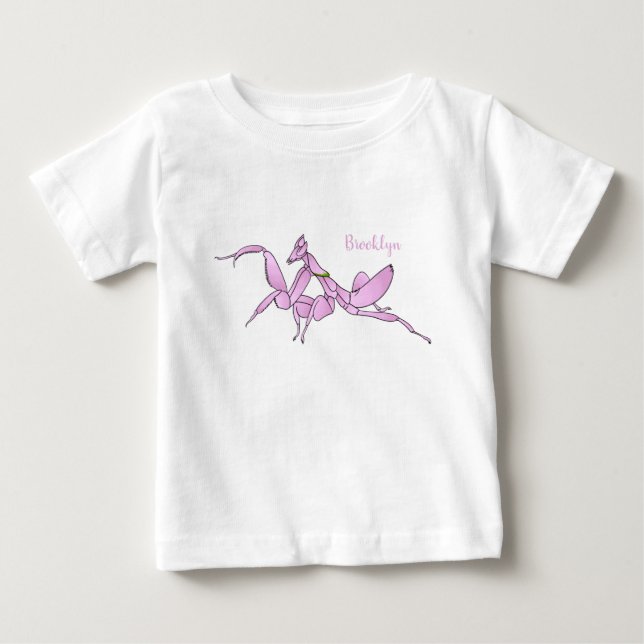 Camiseta Orquídea de desenho (Frente)