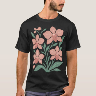 Camiseta Orquídea Flor Boho Botânico Jardineiro Jardinagem