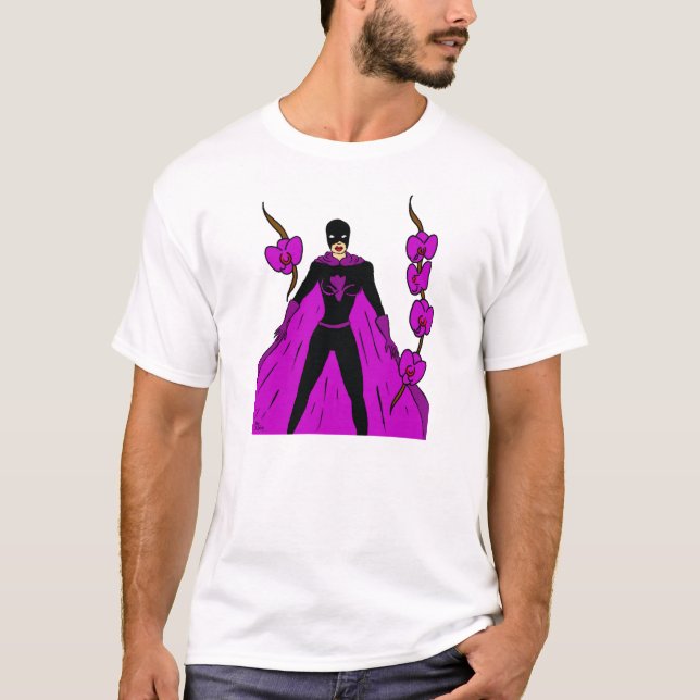 Camiseta Orquídea Noturna (Frente)