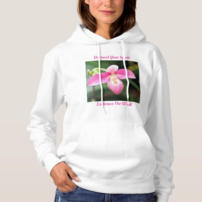 Camiseta Orquídea rosa adorável (Frente)