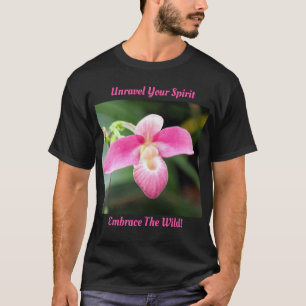 Camiseta Orquídea rosa adorável