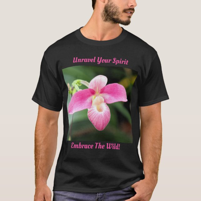 Camiseta Orquídea rosa adorável (Frente)