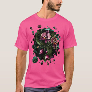 Camiseta Orquídea Vintage Planta Flor Inscrita Lover Funny 
