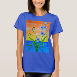 Camiseta Orquídeas do Oceano ao Pôr do Sol