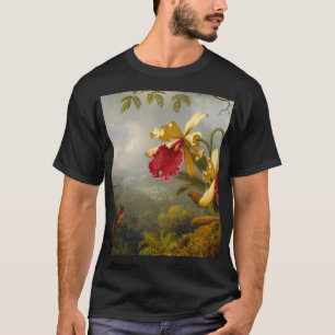 Camiseta Orquídeas e Hummingbird