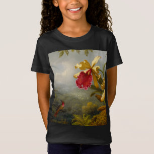 Camiseta Orquídeas e Hummingbird