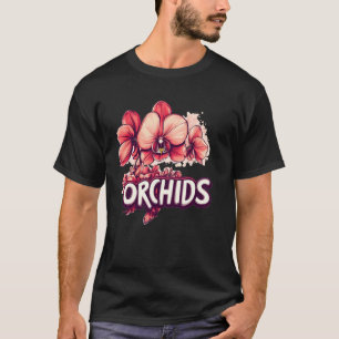 Camiseta Orquídeas Lindas para um Visual de Fuga de Jardim