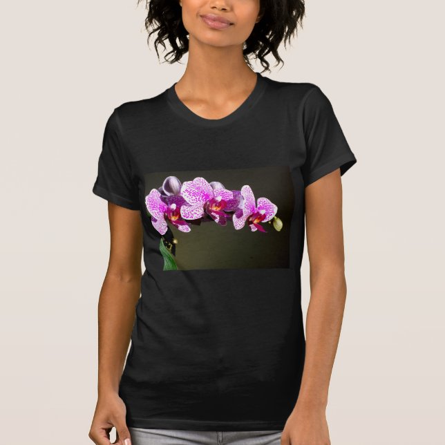 Camiseta Orquídeas tropicais elegantes (Frente)