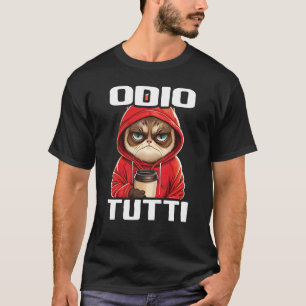 Camiseta Orso Divertente Regalo I Odeio Pessoas Em Ódio Tut