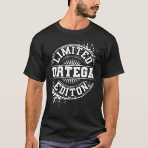 Camiseta ORTEGA Funny Surname Family Tree Birthday Reunião 