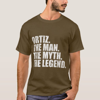 Camiseta Ortiz Ortiz Nome da família Ortiz sobrenome Ortiz
