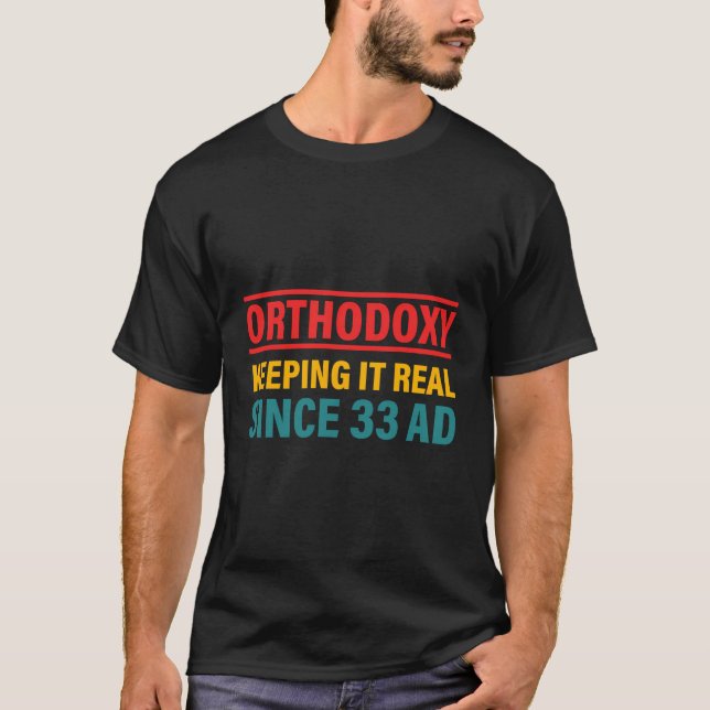 Camiseta Ortodoxia Mantê-La Real Desde 33 Ad (Frente)
