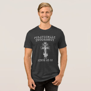 Camiseta Ortodoxo Cruz Jesus Fé Negrito
