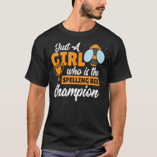 Camiseta Ortografia Da Bee Girl Competitive Ortografia Pala
