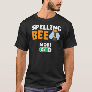 Camiseta Ortografia de Jogo de Abelha Competitiva Ortografi