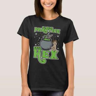 Camiseta Ortografia e maldições para o Halloween, bruxas, b