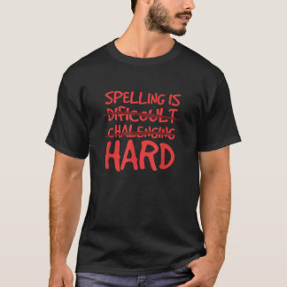 Camiseta Ortografia é professor de inglês de duros