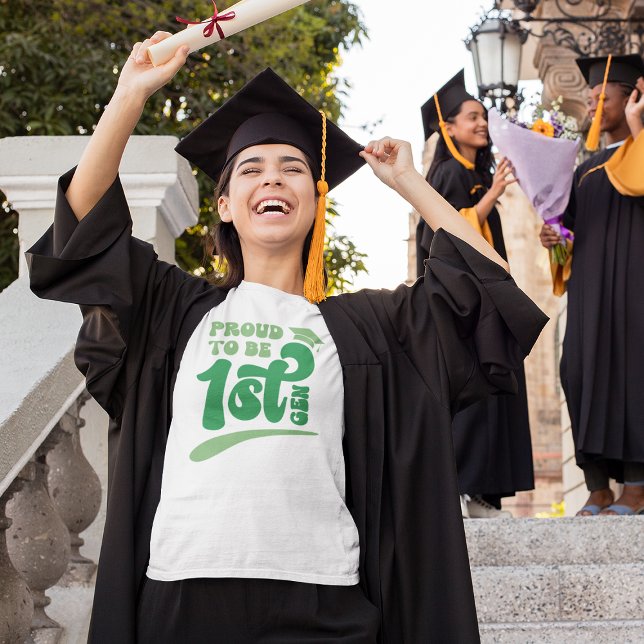 Camiseta Ortografia Orgulhosa: Formando de Primeira Geração (Criador carregado)