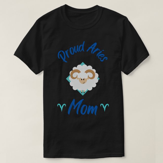 Camiseta Orud Aries Mãe Astrologia Zodiac (Frente do Design)