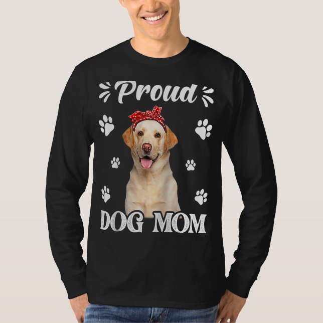 Camiseta Orud Labrador Cachorro Mãe Dia de as mães (Frente)