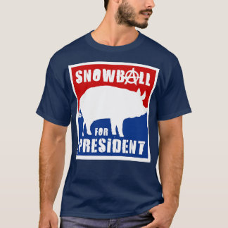 Camiseta Orwell Animal Fazenda Snowball para Presidente