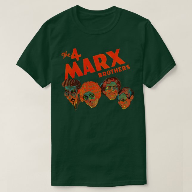 Camiseta Os 4 irmãos Marx (Frente do Design)