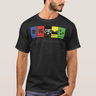 Camiseta Os 5 monumentos de ciclismo
