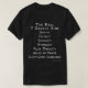 Camiseta Os 7 pecados mortais REAIS - obscuridade - (Frente do Design)